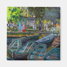 Badegäste am La Grenouillere Claude Monet Magnets