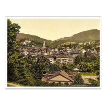 Baden-Baden und das Kurgarten, Baden, Deutschland  Postkarten