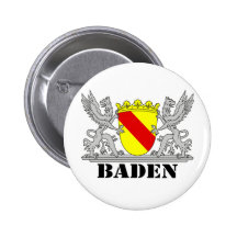 Baden Wappen mit Schrift Baden Button