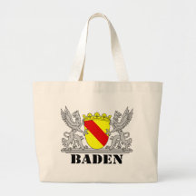 Baden Wappen mit Schrift Baden Tragetasche