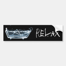 BADEWANNE-RÖNTGENBLICK-SKELETT - BLAU AUTOSTICKER