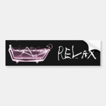 BADEWANNE-RÖNTGENBLICK-SKELETT - ROSA AUTOSTICKER
