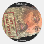 Badezimmer-Philosophen-Briefmarken-Aufkleber