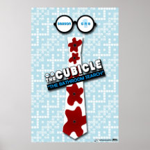 "Badezimmer-Such" Plakat "vom theCUBICLE "