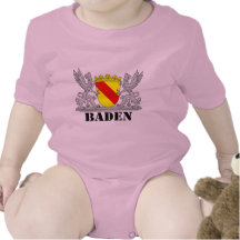 Badischer Greif mit Schrift Baden Babybodys