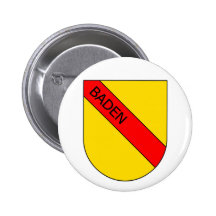 Badisches Wappen mit Schrift Anstecknadelbutton