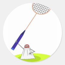 Badminton Aufkleber
