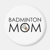 Badminton-Mamma Kühlschrankmagnet