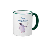 Badminton-Pinguin Kaffee Haferl