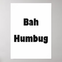Bah Humbug Poster