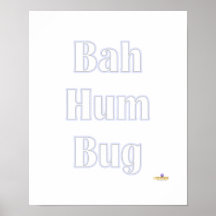 Bah Summen-Wanzen-Blau Poster