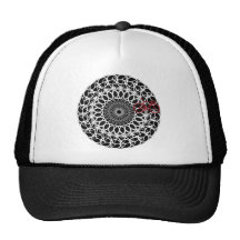 Bahn-Fahrrad-Mandala Baseball Caps
