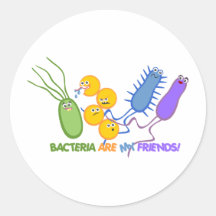 Bakterielle Freunde Sticker