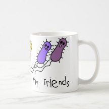 Bakterien sind meine Freunde Kaffee Tasse