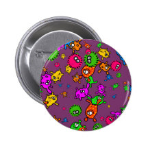 Bakterien-Tapete Buttons