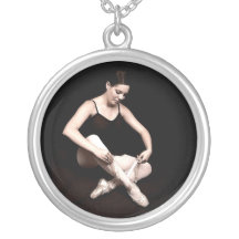 Bald ansteigen Ballerina-silberne Kettenhalskette
