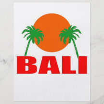 Bali, Indonesien Flyerdesign