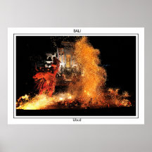 Balinese-Feuer-Tanz Plakatdrucke