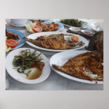 Balinese-Meeresfrüchte-Abendessen Poster