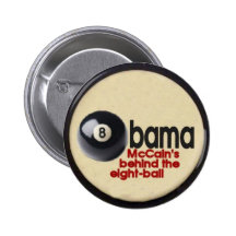 Ball-Knopf Obama acht Anstecknadelbuttons