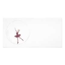 Ballerina 3 der Blasen-3D Fotokarte