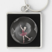 Ballerina 3 der Blasen-3D Schlüsselband