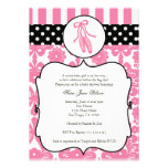 Ballerina-Ballett-Babyparty-Einladungen - Rosa
