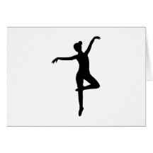 Ballerina - Ballett Grußkarte