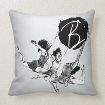 Ballerina-Balletttanzen Wurfs-Kissen
