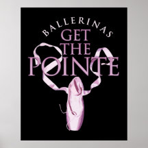 Ballerinen erhalten das Pointe Posterdrucke