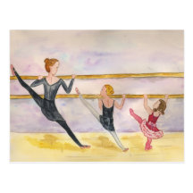 Ballett-Klasse Postkarten