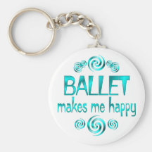 Ballett macht mich glücklich schlüsselanhänger