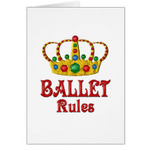 BALLETT-REGELN GRUßKARTEN