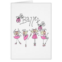Ballett-T-Shirts und Geschenke Karte