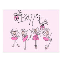 Ballett-T-Shirts und Geschenke Postkarten