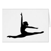Ballett-Tänzer-Ballerina Grußkarten