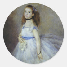 Ballett-Tänzer durch Renoir, Vintage Impressionism Sticker