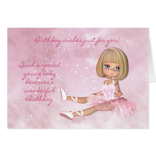 BallettTänzerGeburtstagsKarte Grußkarte Zazzle