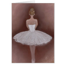 Ballett-Tänzer im Ballettröckchen Grußkarte
