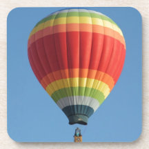 Ballon Heißluft des Regenbogens Untersetzer