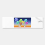 Ballon-Köpfe Auto Sticker