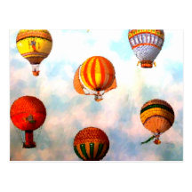 Ballon-Rennen Postkarten