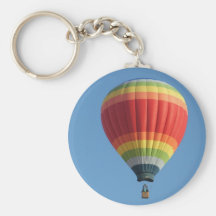 Baloon Heißluft des Regenbogens Schlüsselanhänger