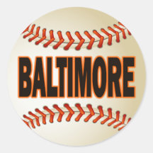 BALTIMORE-BASEBALL STICKERS