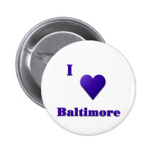 Baltimore -- Mitternachtsblau Anstecknadelbuttons