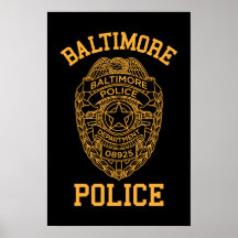 Baltimore-Polizeimaryland-Detektiv Posterdruck