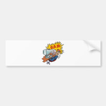 Bam -  wenn der PC zurückschlägt ! Autosticker