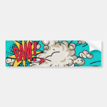 Bam! Wham Boom! Auto Aufkleber