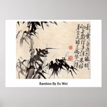 Bambus durch Xu Wei Posterdruck