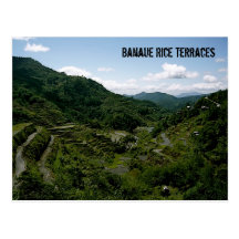 Banaue Reis-Terrassen Postkarte